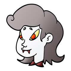 cartoon doodle vampire