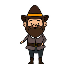 pilgrim man character icon