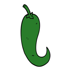 cartoon doodle chilli pepper