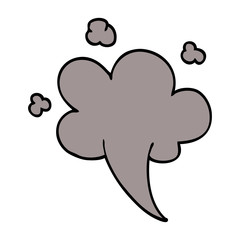 cartoon doodle whooshing cloud