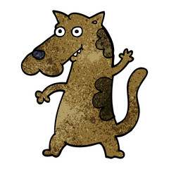 cartoon doodle dog