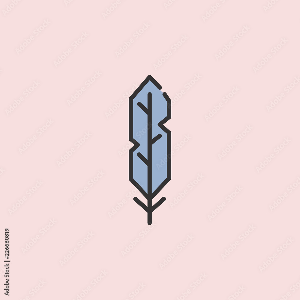 Poster plum icon. element of color education for mobile concept and web apps illustration. thin line icon f