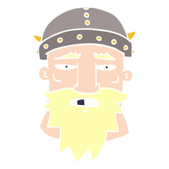 cartoon doodle viking face