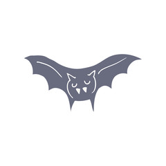 flat color style cartoon vampire bat