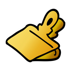 cartoon doodle paper clip