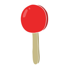 flat color style cartoon lollipop