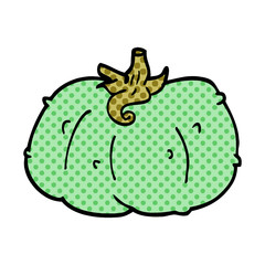 cartoon doodle winter squash