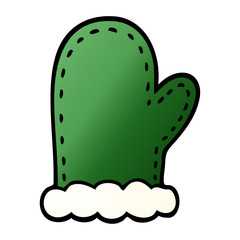 cartoon doodle oven mitts