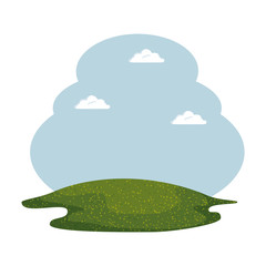 beautiful valley landscape scene