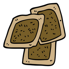 cartoon doodle teabags