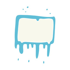 cartoon doodle dripping banner