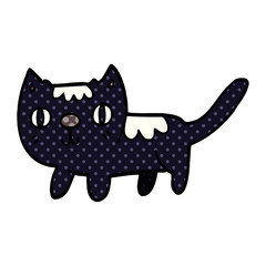 cartoon doodle little cat