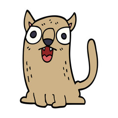 cartoon doodle funny cat