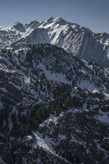 Obraz premium Mountain portrait winter snow
