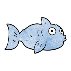 cartoon doodle fish