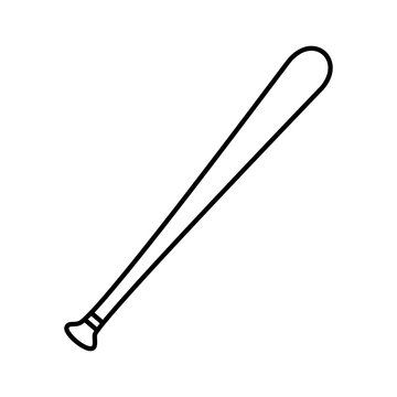 baseball bat isolated icon