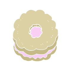 flat color style cartoon biscuit