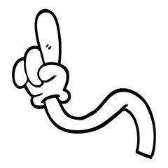 line drawing cartoon hand gestures
