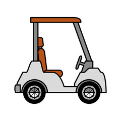 golf cart isolated icon