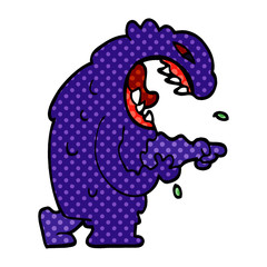 cartoon doodle halloween monster