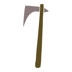 cartoon doodle viking axe