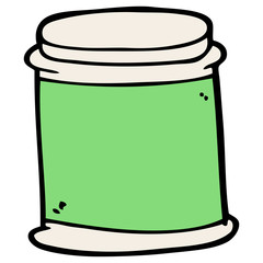 cartoon doodle vitamin pots