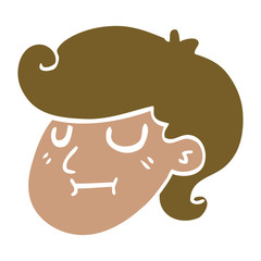 cartoon doodle of a girls face