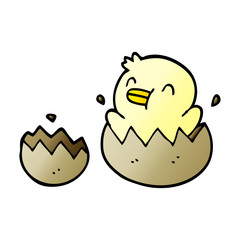 cartoon doodle baby duck