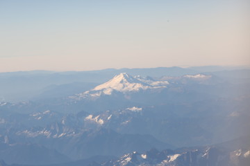 Fototapeta na wymiar aerial view of mountains