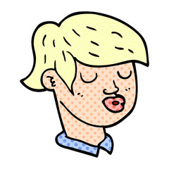 cartoon doodle of boys face
