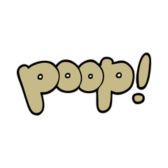 cartoon doodle font poop