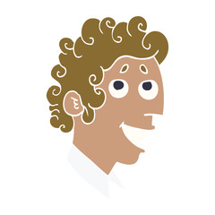 cartoon doodle man face