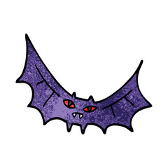 cartoon doodle bat