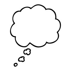 line drawing cartoon expression bubble