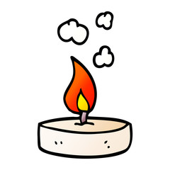 cartoon doodle small candle