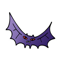 cartoon doodle bat