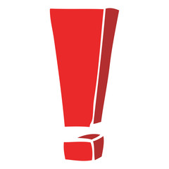 cartoon doodle exclamation mark