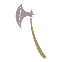 cartoon doodle medieval axe