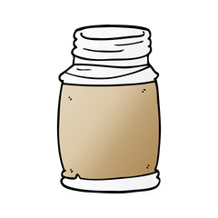 cartoon doodle of a storage jar