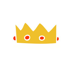 cartoon doodle royal crown