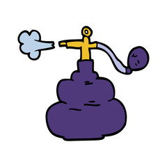 cartoon doodle perfume bottle spray