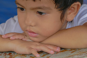 Portrait of Asian little boy