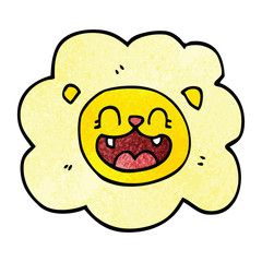 cartoon doodle happy lion