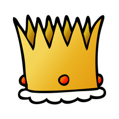 cartoon doodle royal crown