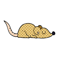 cartoon doodle peaceful mouse