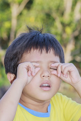 Obraz premium Portrait of Asian little boy