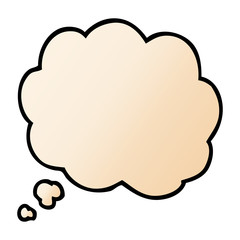 cartoon doodle thought bubble