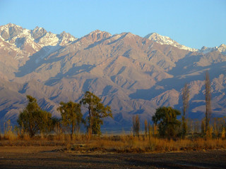 mountains and sky