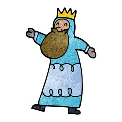 cartoon doodle wise king