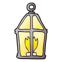 cartoon doodle old lantern